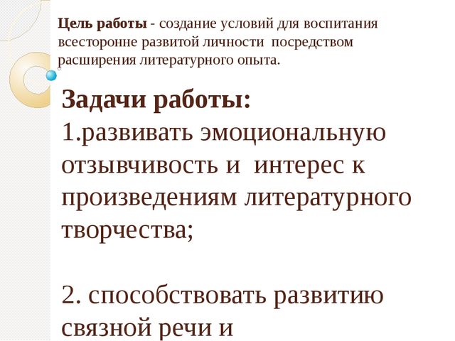Презентация к статье: "Воспитание литературой"