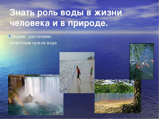 Презентация проекта: “ Вода – источник жизни ”. Творческое название проекта: “ Вода в природе и в жизни человека ”.