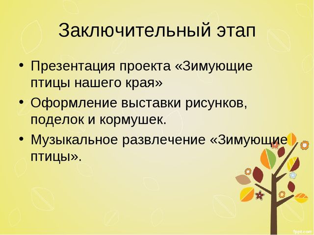 Презентация к проекту "Птицы"