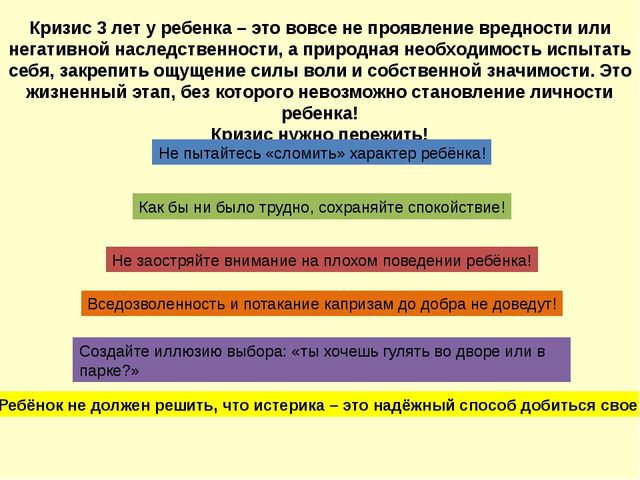 Презентация "Кризис трех лет"