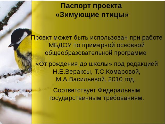 Презентация по окружающему миру "Зимующие птицы"
