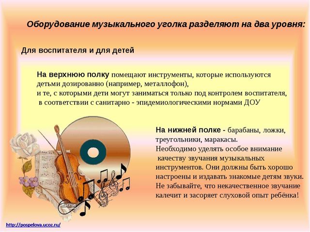Презентация на тему "Создание музыкальной предметно-развивающей среды в группах детского сада"