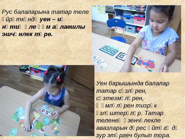Презентация "Роль дидактических игр по обучению детей татарскому языку в условиях ФГОС"
