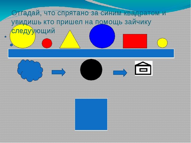 Игра-тренажёр "Заюшкина избушка" (логико-математическая с использованием блоков Дьенеша)