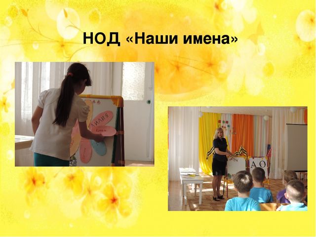 Презентация по познавательному развитию НАШИ ИМЕНА