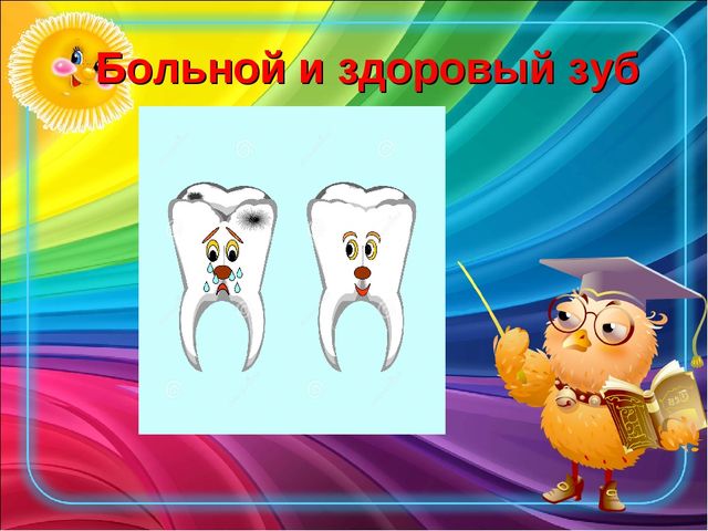 Презентация для детей первой младшей группы "Здоровье зубов"