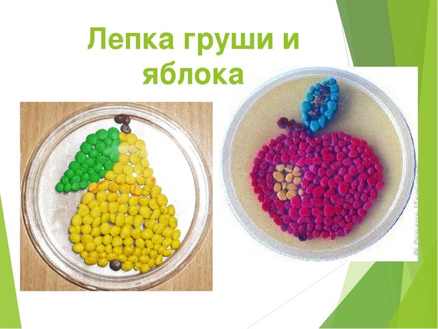 Презентация "Лепка груши и яблока"