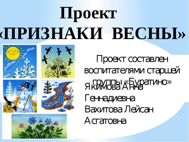 Проект на весну