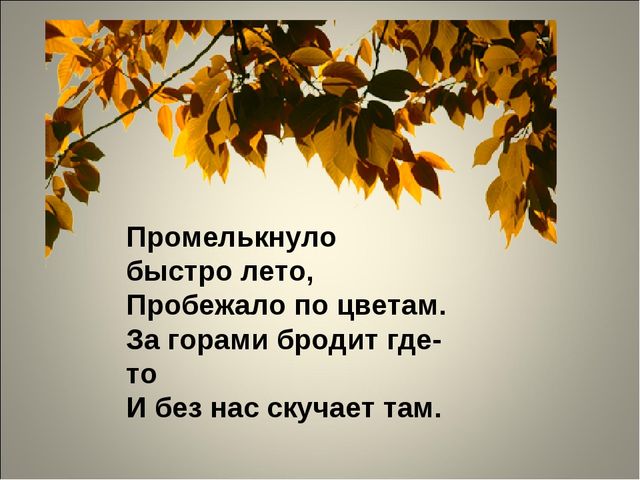Занятие по развитию речи 6-7 лет. "Золотая осень"