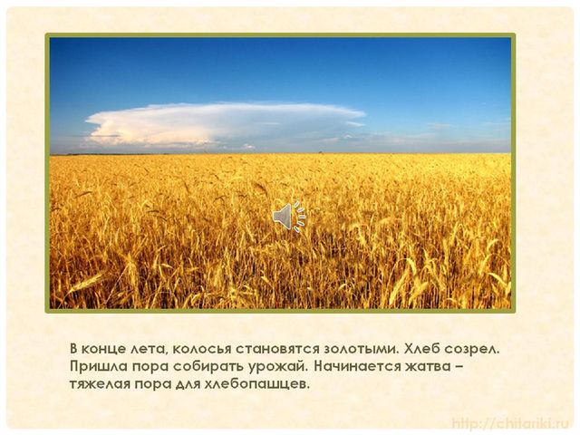 Презентация "Как хлеб попал на наш стол"