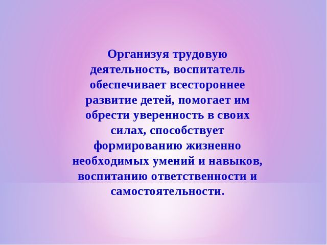 Проект-презентация "Трудовое воспитание с детьми раннего дошкольного возраста"