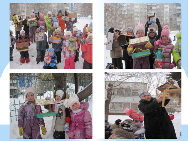 Презентация в детском саду"Зимующие птицы" старшая группа