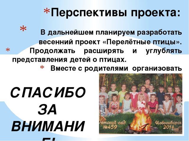 Презентация в детском саду"Зимующие птицы" старшая группа