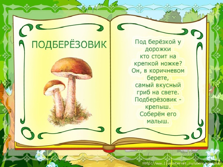 Презентация по образовательной области Познавательное развитие (ФЦКМ) "В лес по грибы"