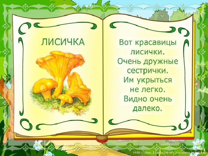Презентация по образовательной области Познавательное развитие (ФЦКМ) "В лес по грибы"