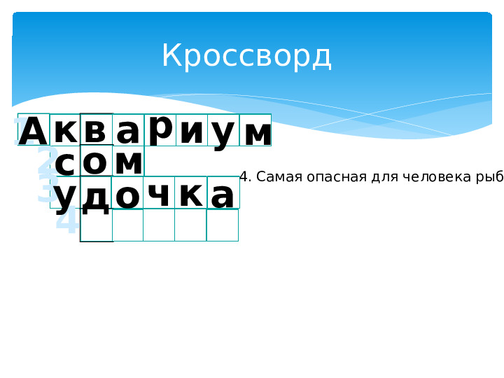 Презентация к занятию Окружающий мир по теме: «Что мы знаем о рыбах?»