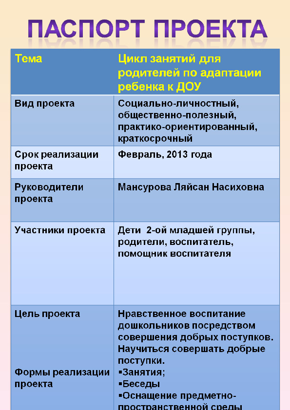 Проект "Добрые руки не знают скуки"