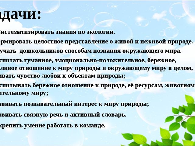 Призентация "Мы друзья природы"