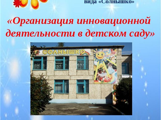 Презентация "Организация инновационной деятельности вв ДОУ"