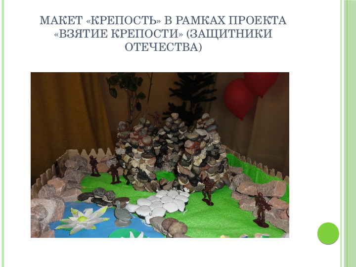 Макетное конструирование из природного материала в рамках проектной деятельности с детьми старшего дошкольного возраста