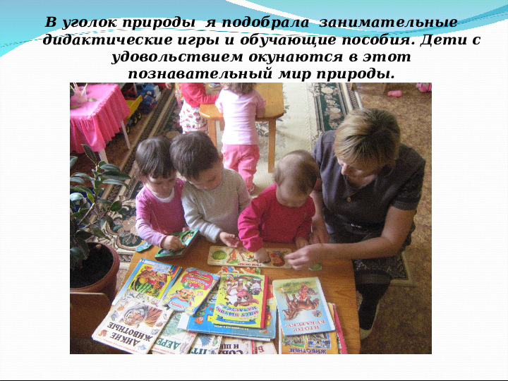 Презентация на конкурс "Лучший уголок природы" в 1 группе раннего возраста