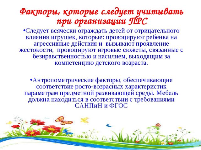 Презентация " Предметно- окружающая среда"