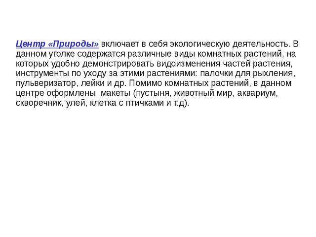 Презентация " Предметно- окружающая среда"
