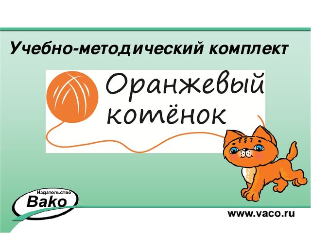 ПРОГРАММА для ДОО "Оранжевый Котенок"
