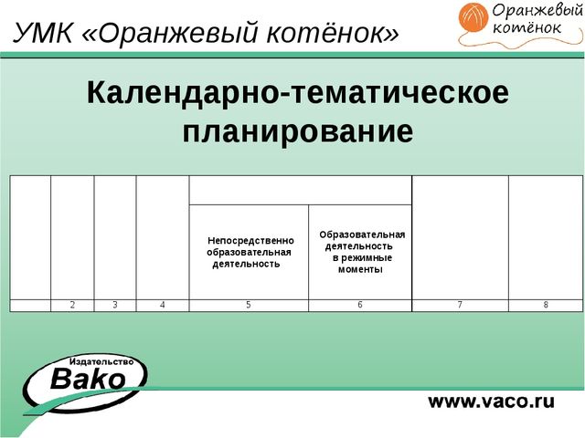 ПРОГРАММА для ДОО "Оранжевый Котенок"