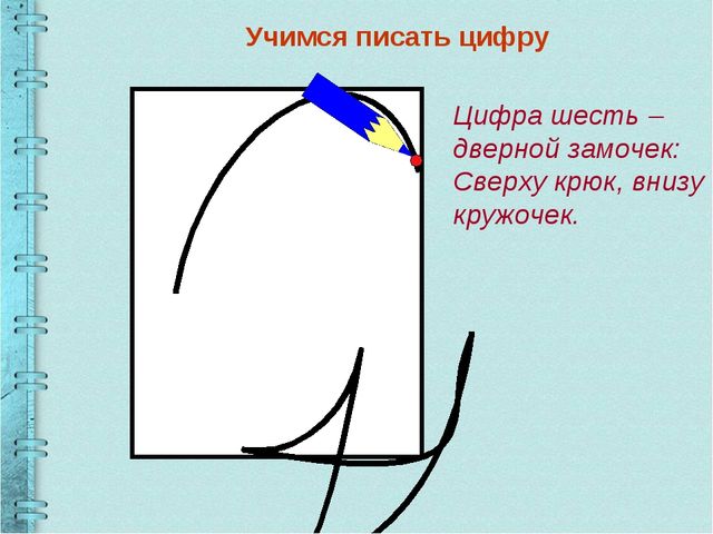 Презентация по математике Учимся писать