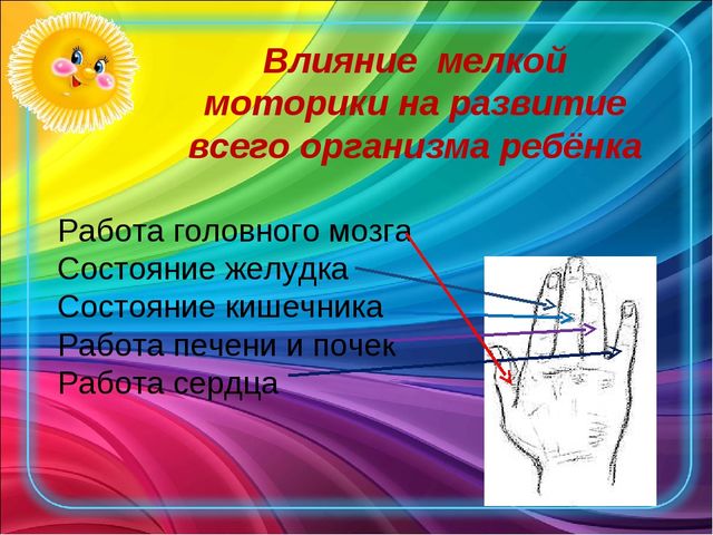 Влияние мелкой моторики на развитие ребенка