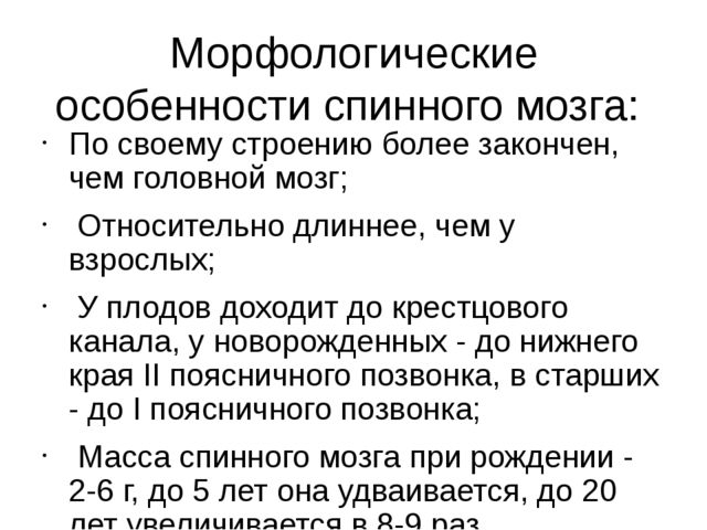 Анатомо физиологические особенности нервной системы у детей презентация