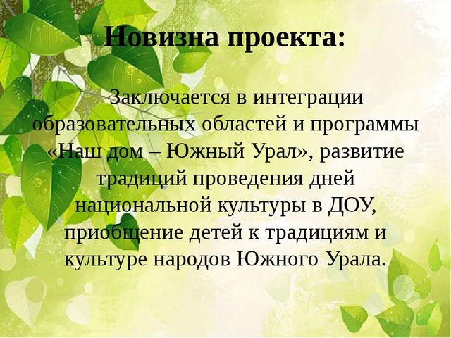 Презентация проект. "Мой дом Южный Урал"
