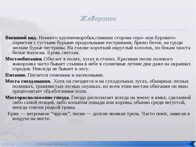 Презентация по ознакомлению с окружающим "Птицы- наши друзья"