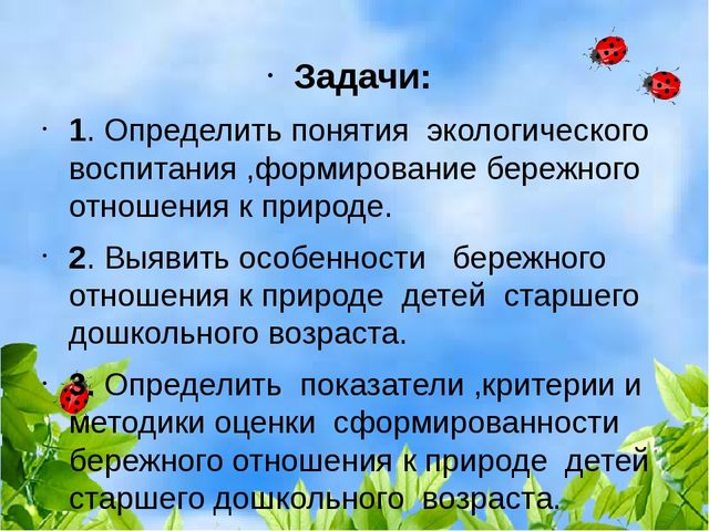 Презентация "Формирование бережного отношения к природе в процессе экологического воспитания у детей старшего дошкольного возраста"