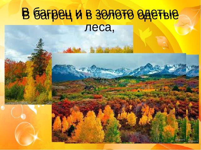 Презентация к заучиванию стихотворения А.С.Пушкина "Унылая пора" в подготовительной группе
