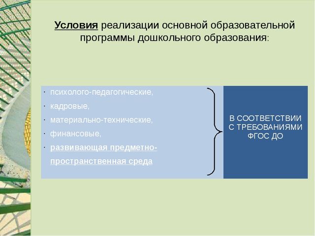 Презентация: "Предметно-пространственная развивающая среда в группе в соответствии с ФГОС"