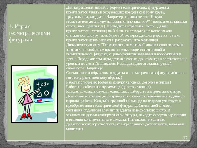"Дидактические игры на занятиях по математике"