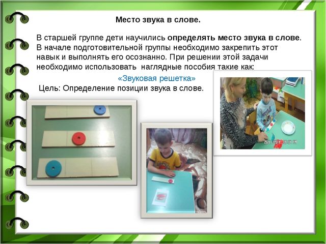 Обучение основам грамоты детей старшего дошкольного возраста