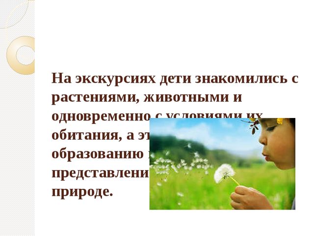 Организация экскурсий с дошкольниками