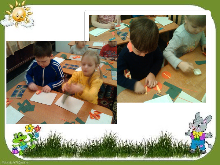 Занятия по бумагопластике в детском саду