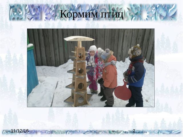 Презентация проекта "Покормите птиц зимой"