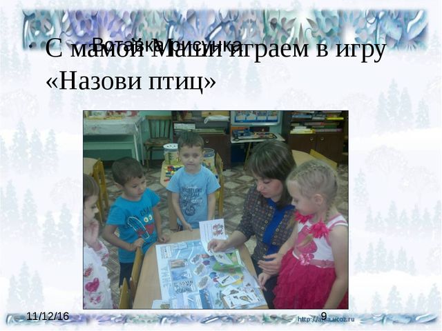 Презентация проекта "Покормите птиц зимой"