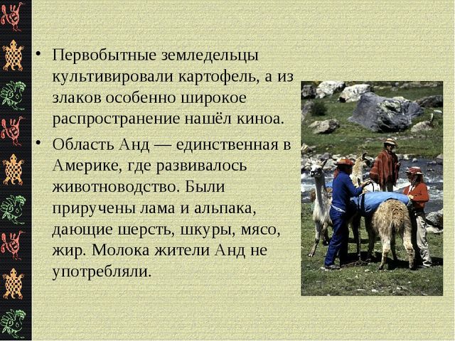 Презентация "Коренные жители Южной Америки"