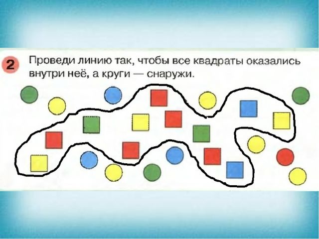 Презентация к занятию по ФЭМП в старшей группе "Внутри с наружи"