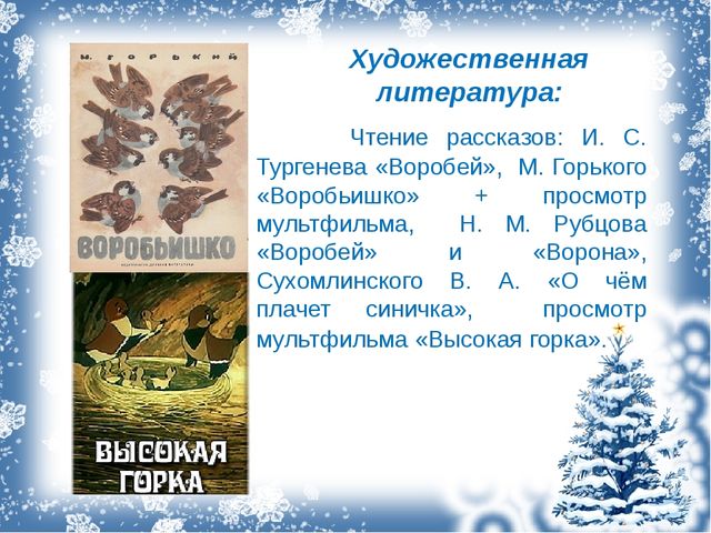 Проект с дошкольниками "Зимующие птицы"
