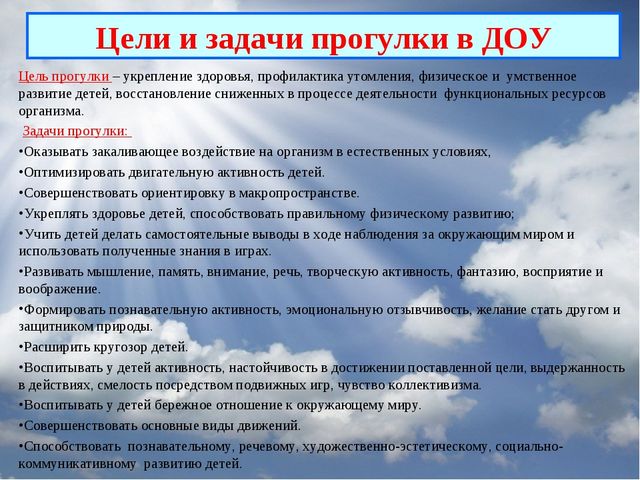 Презентация "Организация тематических прогулок в ДОУ"