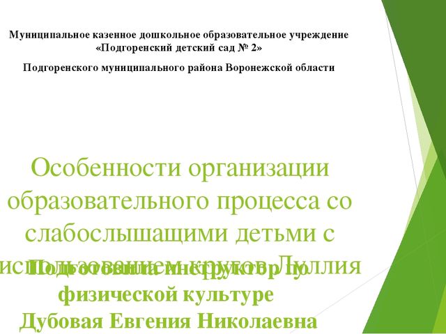 Особенности организации педагогического процесса со слабослышащими детьми используя круги Луллия