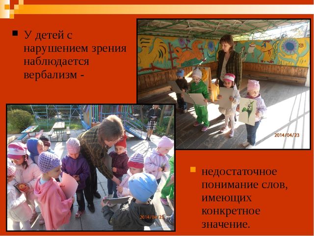 Выступление на родительском собрании на тему: «Коррекционная работа по развитию зрительного восприятия детей с нарушением зрения»