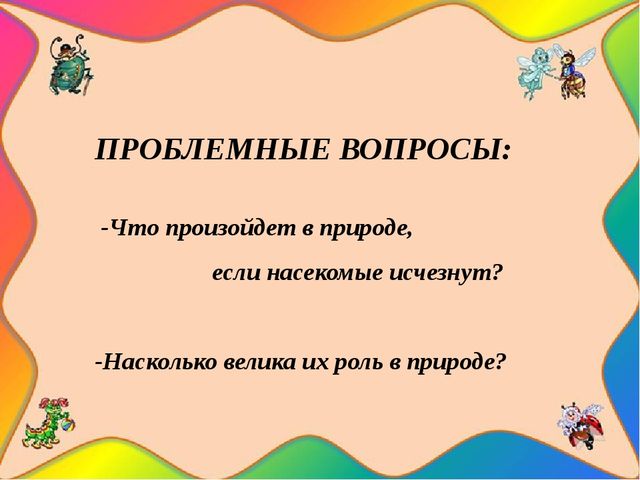 Педагогический проект "Насекомые нашей планеты"